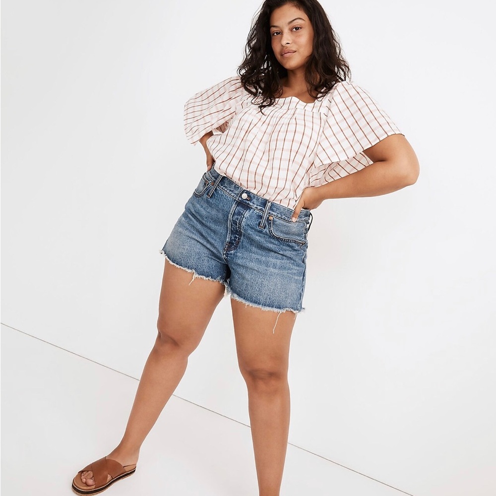 Madewell Relaxed Denim Shorts Cut Off Berryman Wash Size 31